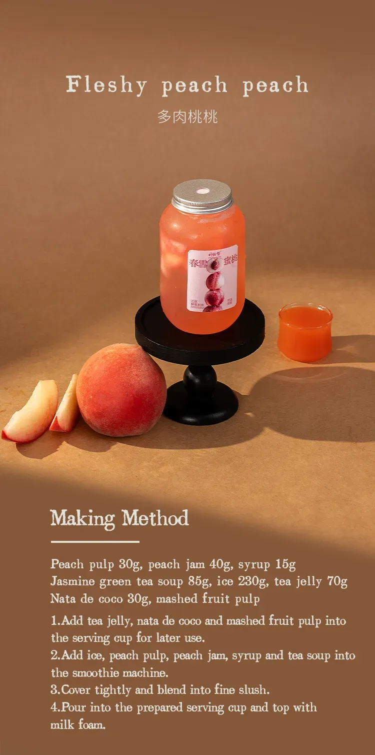 Spring Snow Peach Jam detail 3
